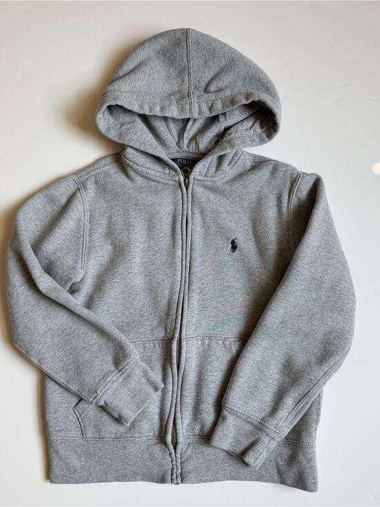 Polo Ralph Lauren Other - Ralph Lauren Fleece Hoodie Boys Size 8 Light Grey